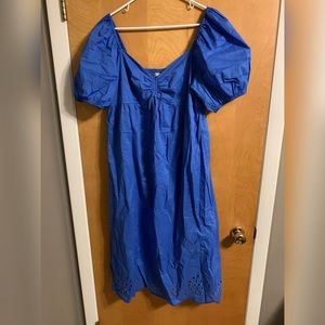 Lauren Conrad blue dress with cute detailing on hem